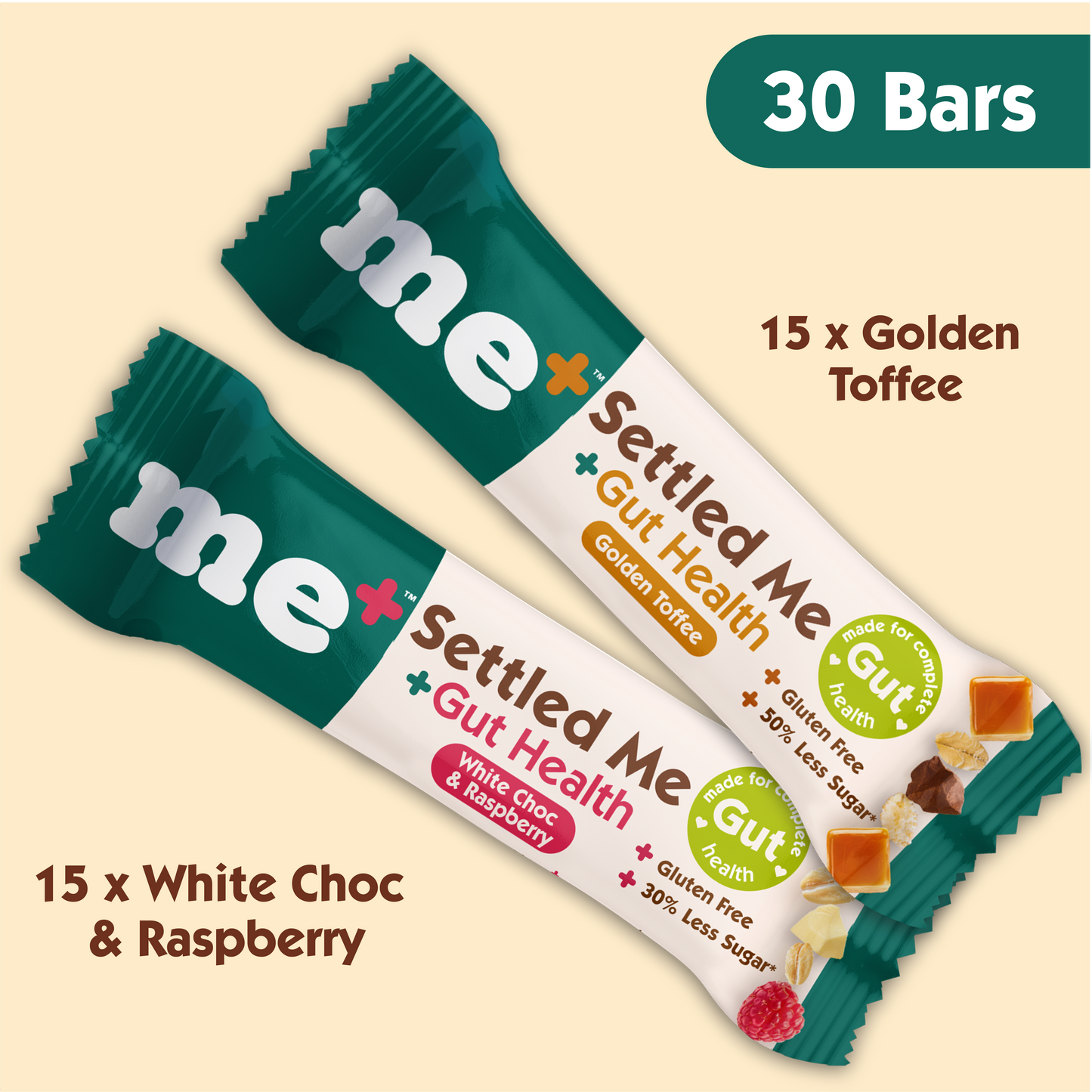 Mixed Settled Me + Gut Health (6 Packs - 30 Bars)